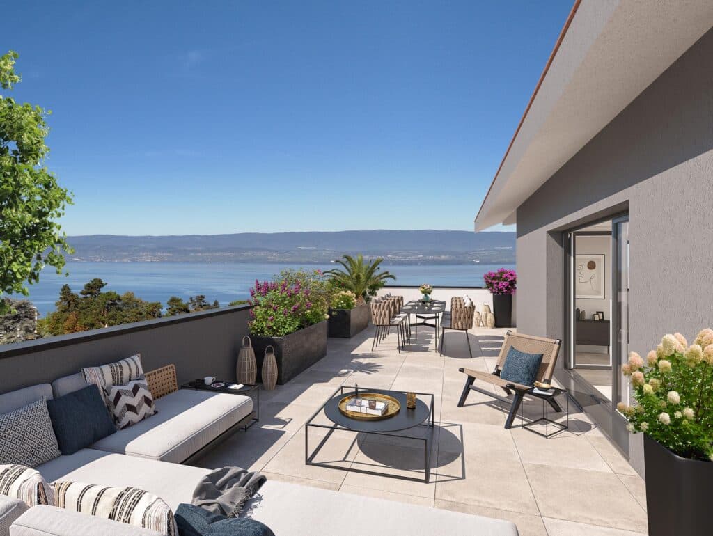 Thonon-les-Bains — Située au cœur d’un quartier prisé de Thonon-les-Bains, cette résidence contemporaine bénéficie d’un...