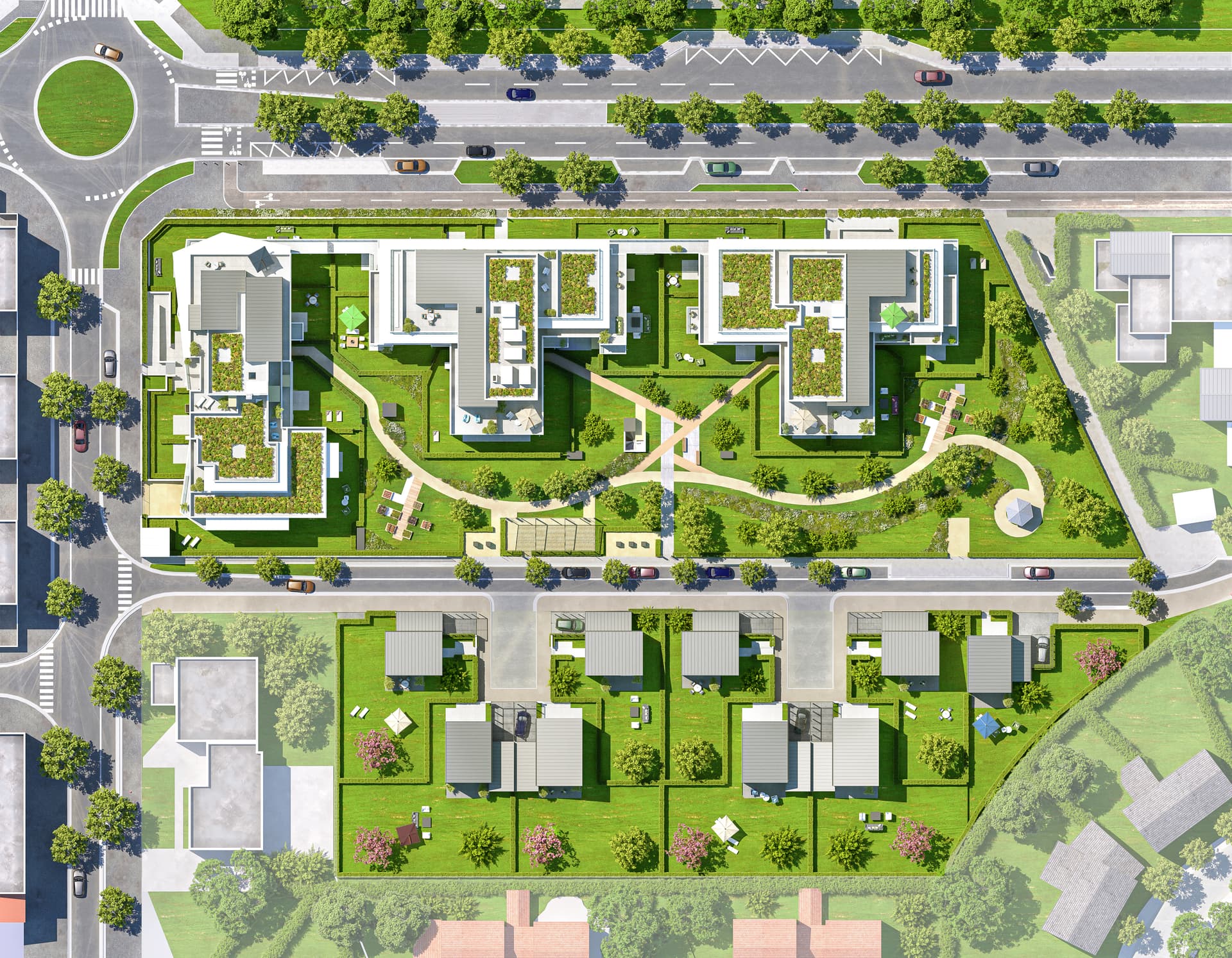 Elancourt — Au cœur du quartier dynamique de la Clef de Saint-Pierre à Élancourt, un ensemble résidentiel aux li... - photo 5