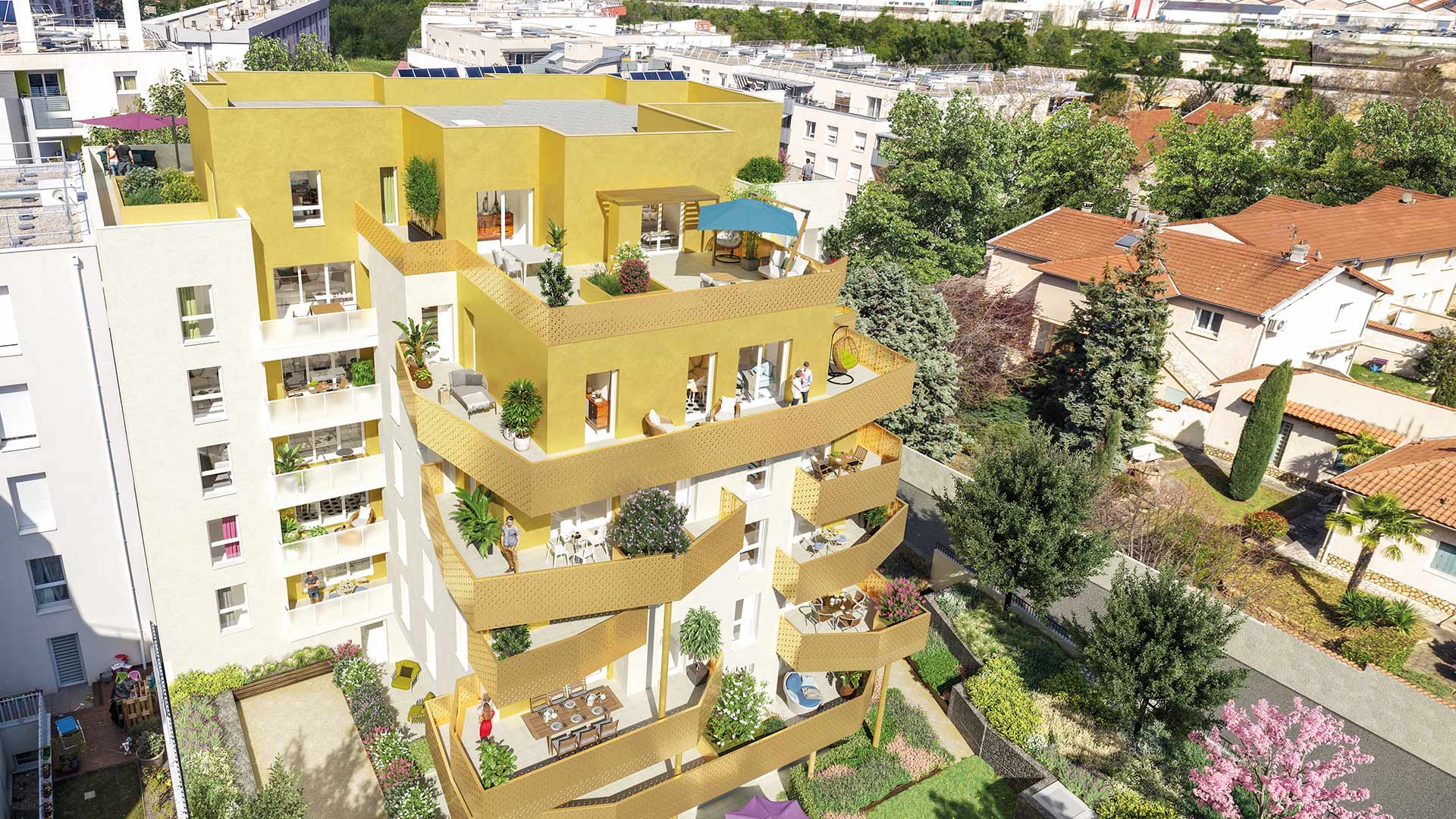 Venissieux — Idéalement située entre les quartiers Vénissieux-Village et Grand Parilly, cette résidence bénéficie... - photo 3