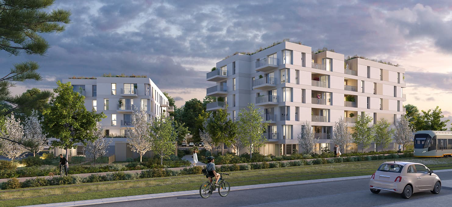 Saint-Jean-de-Braye — Située dans un environnement calme et agréable, cette résidence neuve propose des appartements conte...