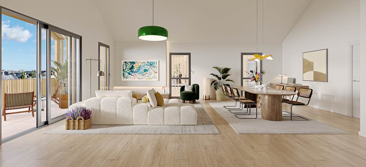 Vannes — Cette nouvelle résidence propose des appartements de type T3, offrant des surfaces généreuses d’envi...