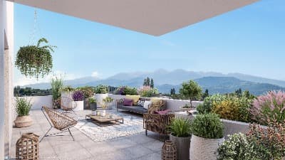 Programme neuf Meylan — Située à Meylan, cette nouvelle résidence propose une sélection d'appartements du 2 au 4 pièces, con... à Meylan