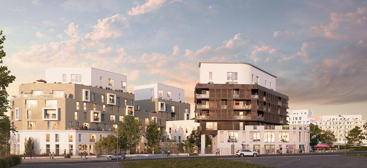 Noisy-le-Sec — Située dans un environnement urbain recherché, cette nouvelle résidence propose une sélection d'appa...