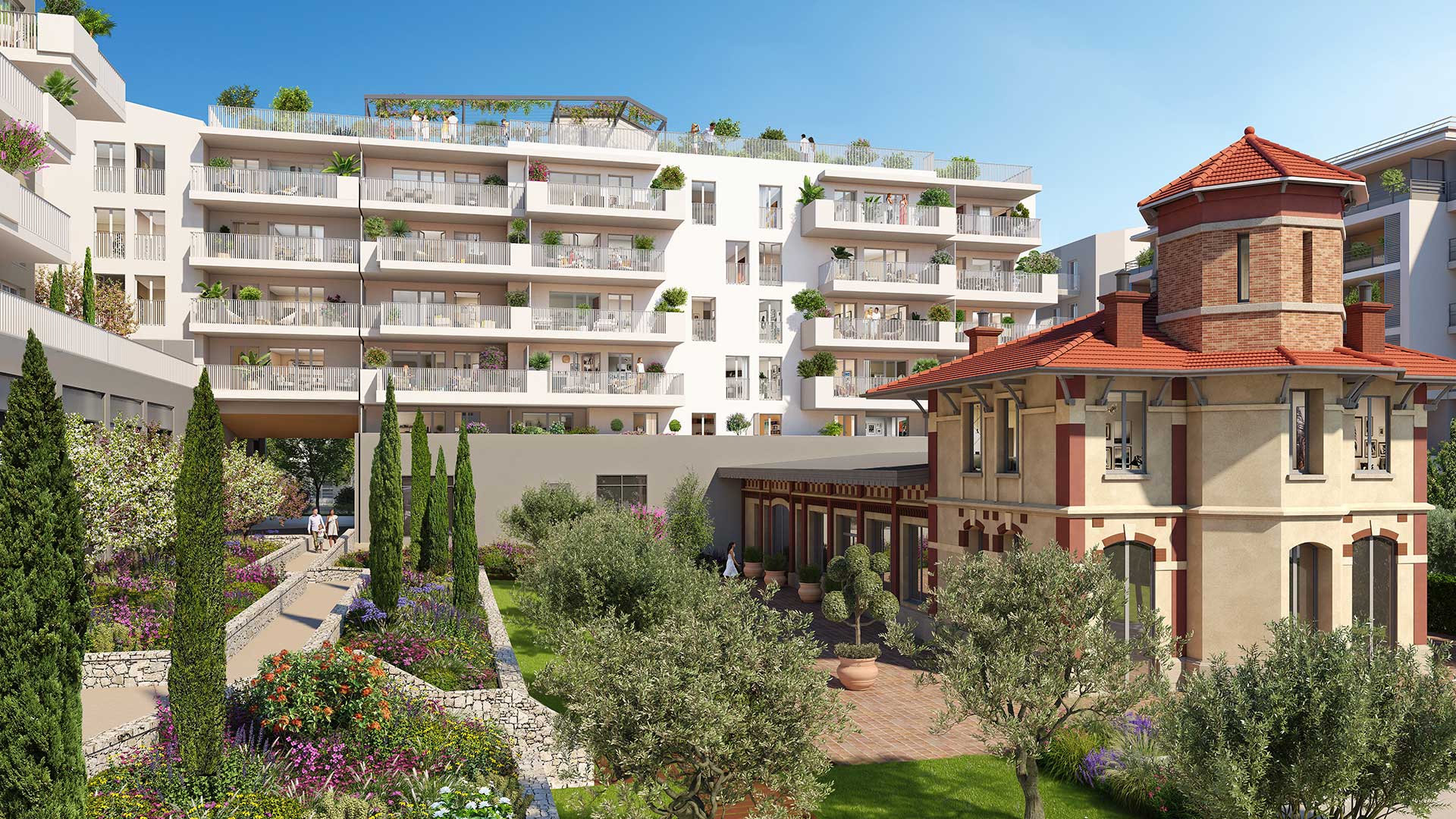 Programme neuf Nice — Située au cœur du quartier Saint-Isidore, cette résidence bénéficie d’un emplacement privilégié à l’... à Nice