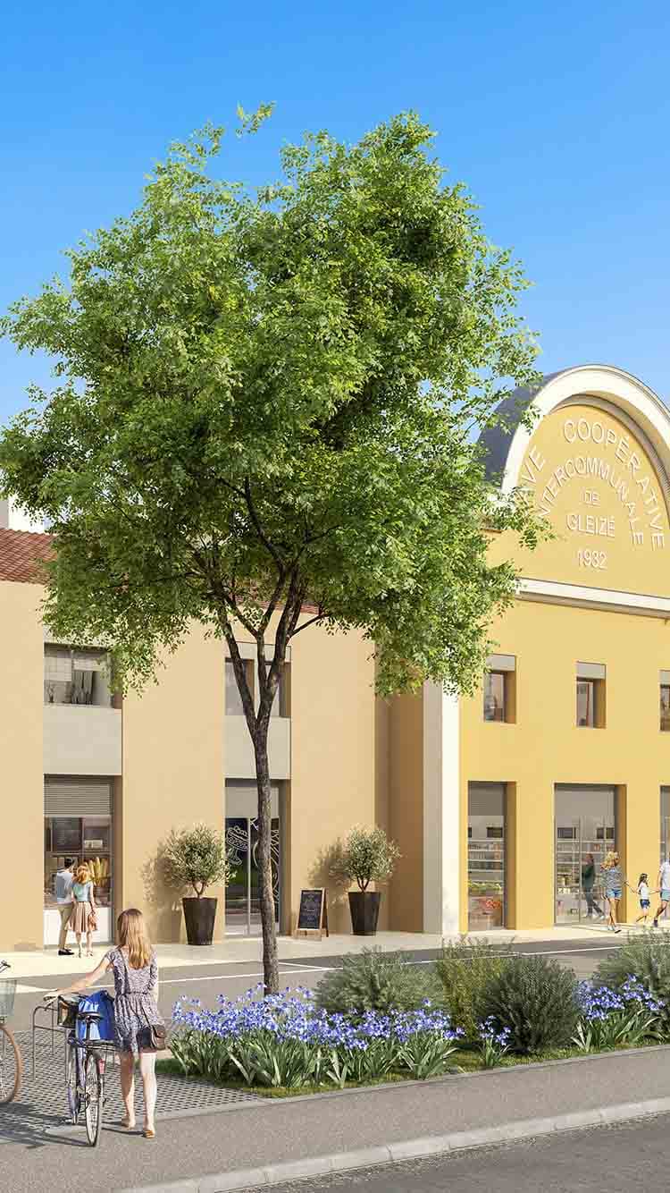 Programme neuf Gleize — Au sein d’un environnement privilégié dans le Beaujolais, cette résidence se distingue par son archi... à Gleize