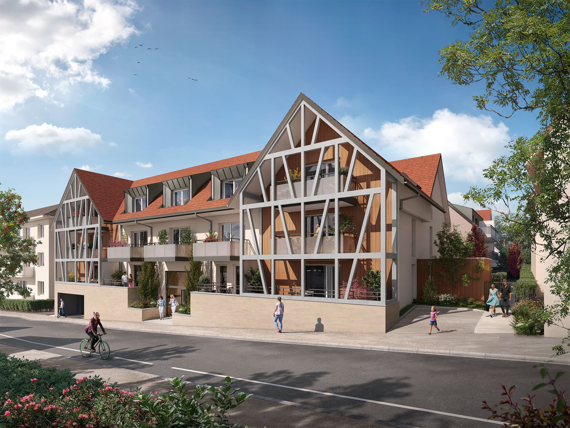 Hoenheim — Située au nord de Strasbourg, dans la commune d’Hœnheim, cette nouvelle résidence bénéficie d’un emp...