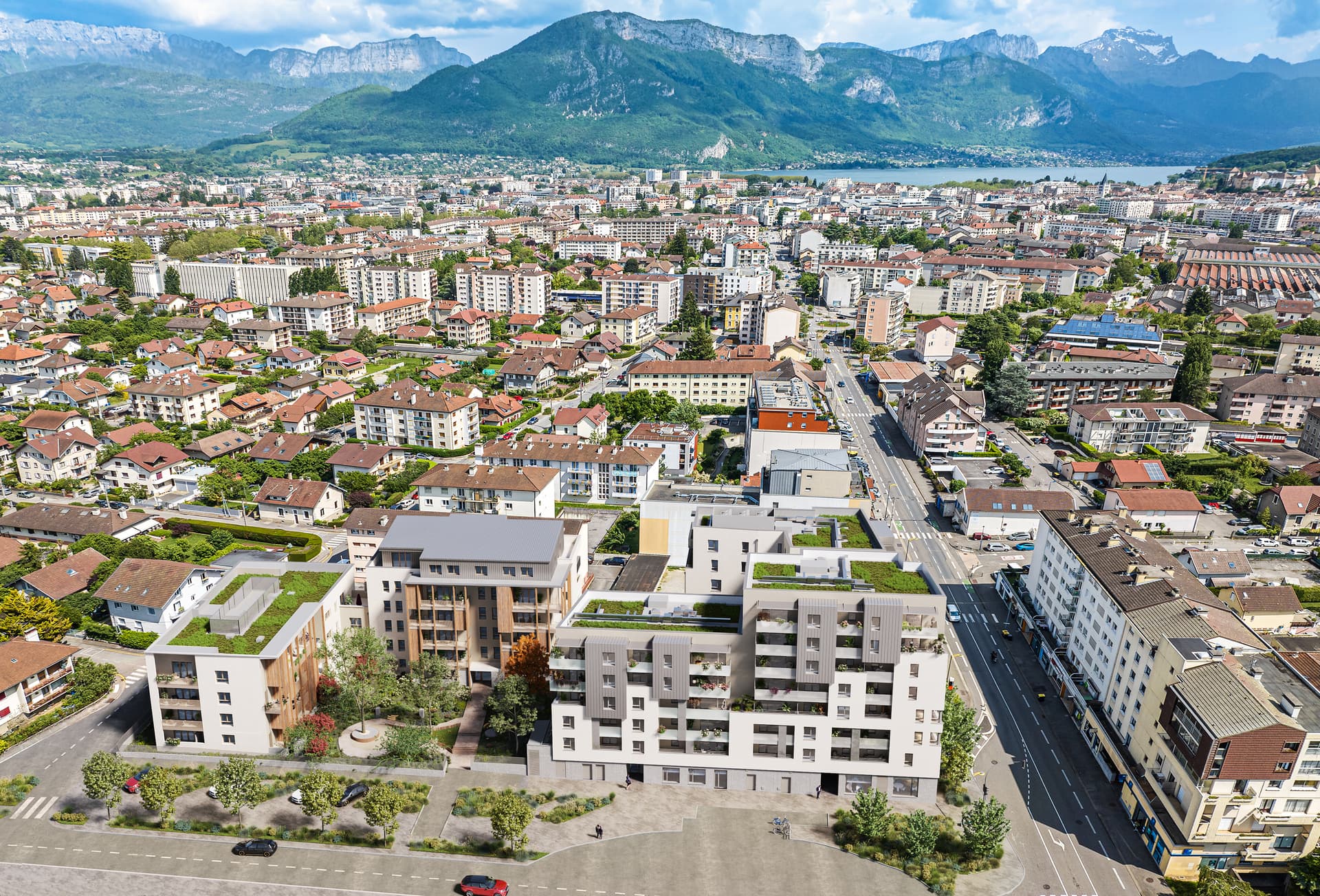 Annecy — Située à Annecy, cette résidence propose des appartements spacieux de 4 ou 5 pièces, conçus pour rép...