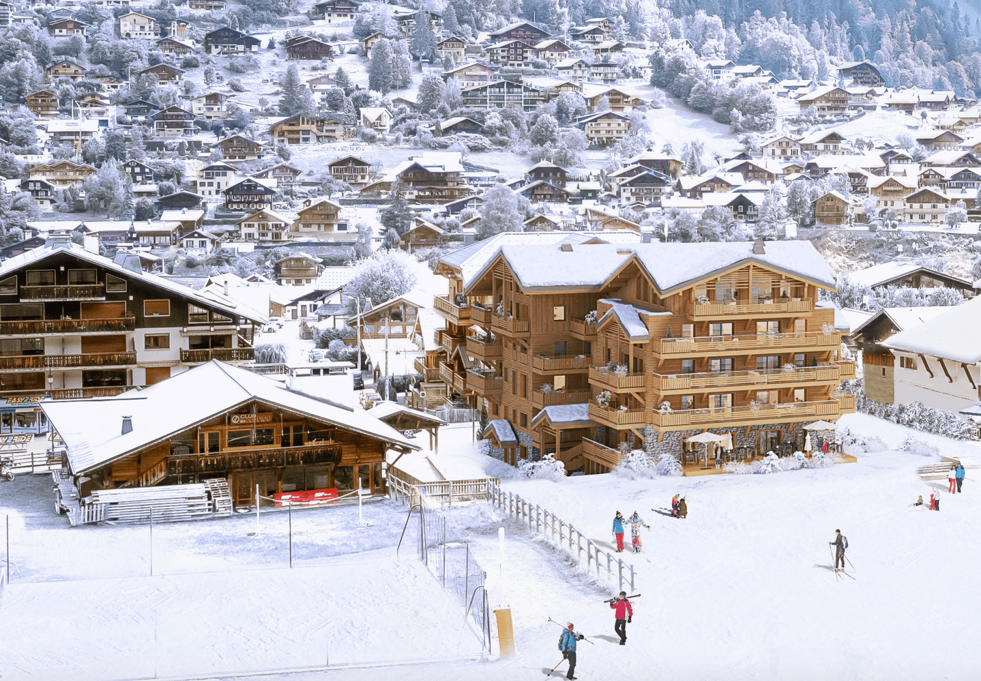 Morzine — Situé au cœur d’un vaste domaine alpin composé de douze villages interconnectés, ce projet résidenti...