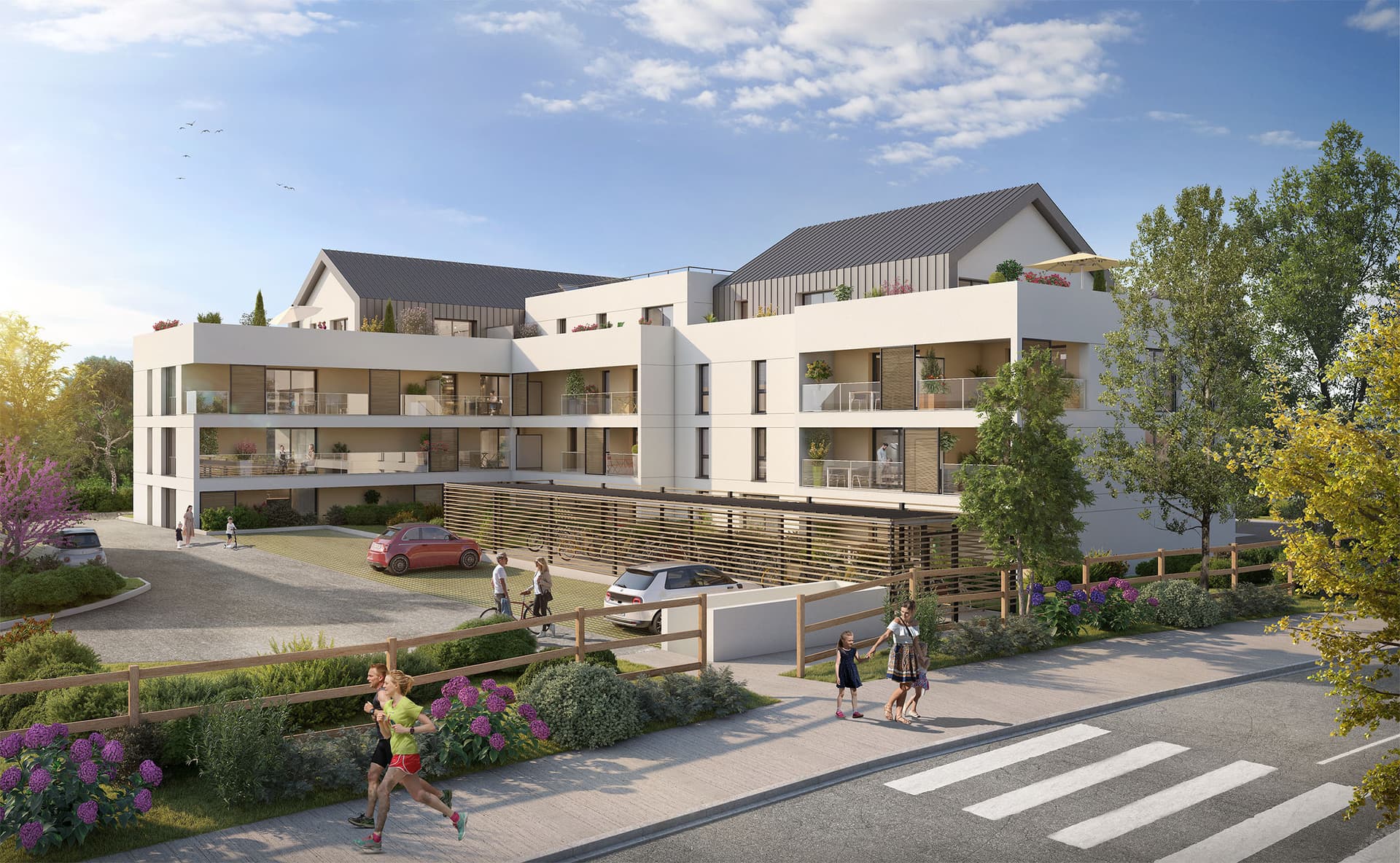 Geveze — Située à Gévezé, dans le département d’Ille-et-Vilaine, cette nouvelle résidence s’intègre harmonieu...