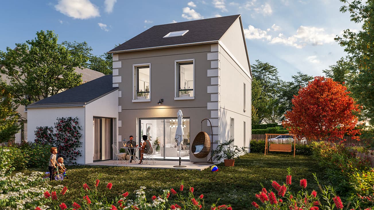 Bernay — Situées à proximité immédiate du centre-ville de Bernay, ces maisons individuelles offrent un cadre ...