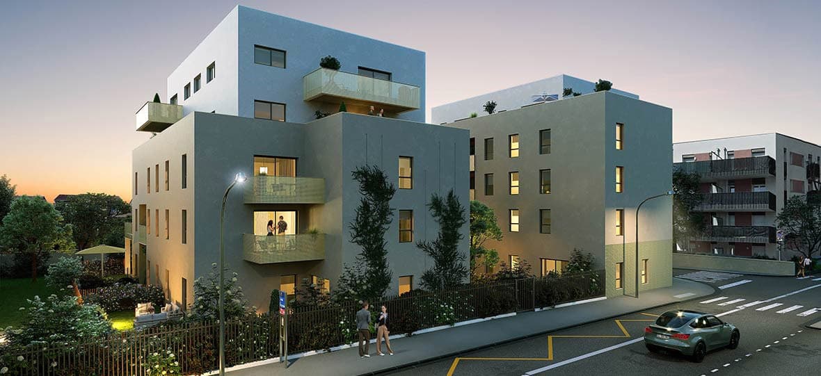 Vaulx-en-Velin — Située dans un environnement résidentiel agréable, cette résidence neuve propose des appartements sp...