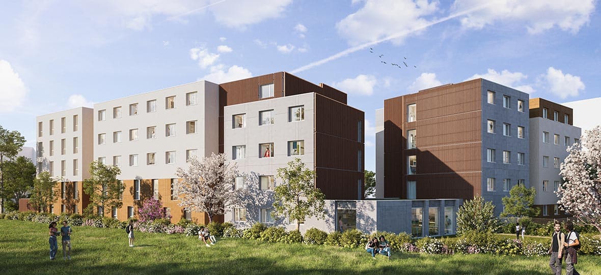 Thionville — Située à proximité immédiate de la gare de Thionville, cette résidence neuve propose des appartement...