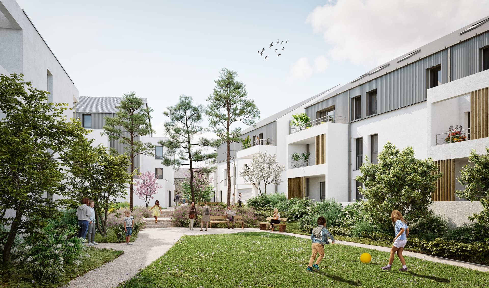 Pordic — Située au cœur de la Bretagne, dans la commune de Pordic, cette nouvelle réalisation s’implante dans... - photo 4