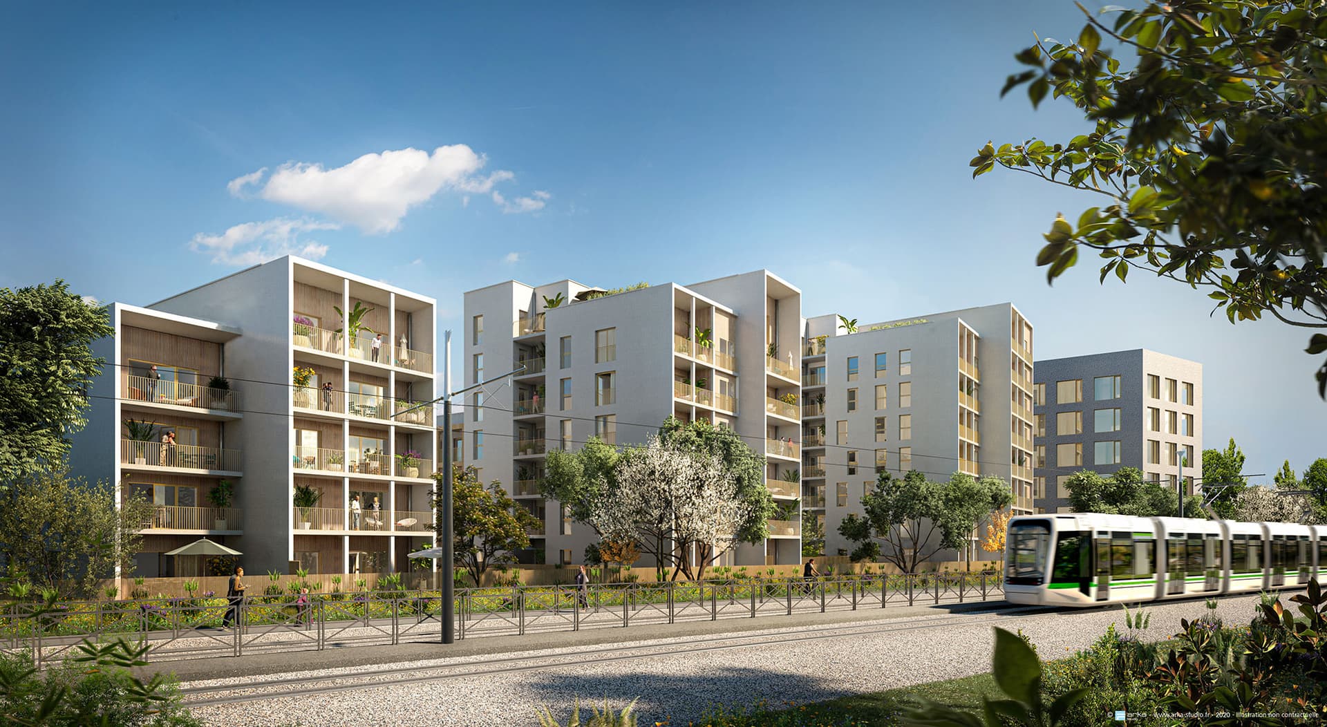 Nantes — Située au sein d’un quartier en pleine transformation, cette résidence contemporaine se compose de q...