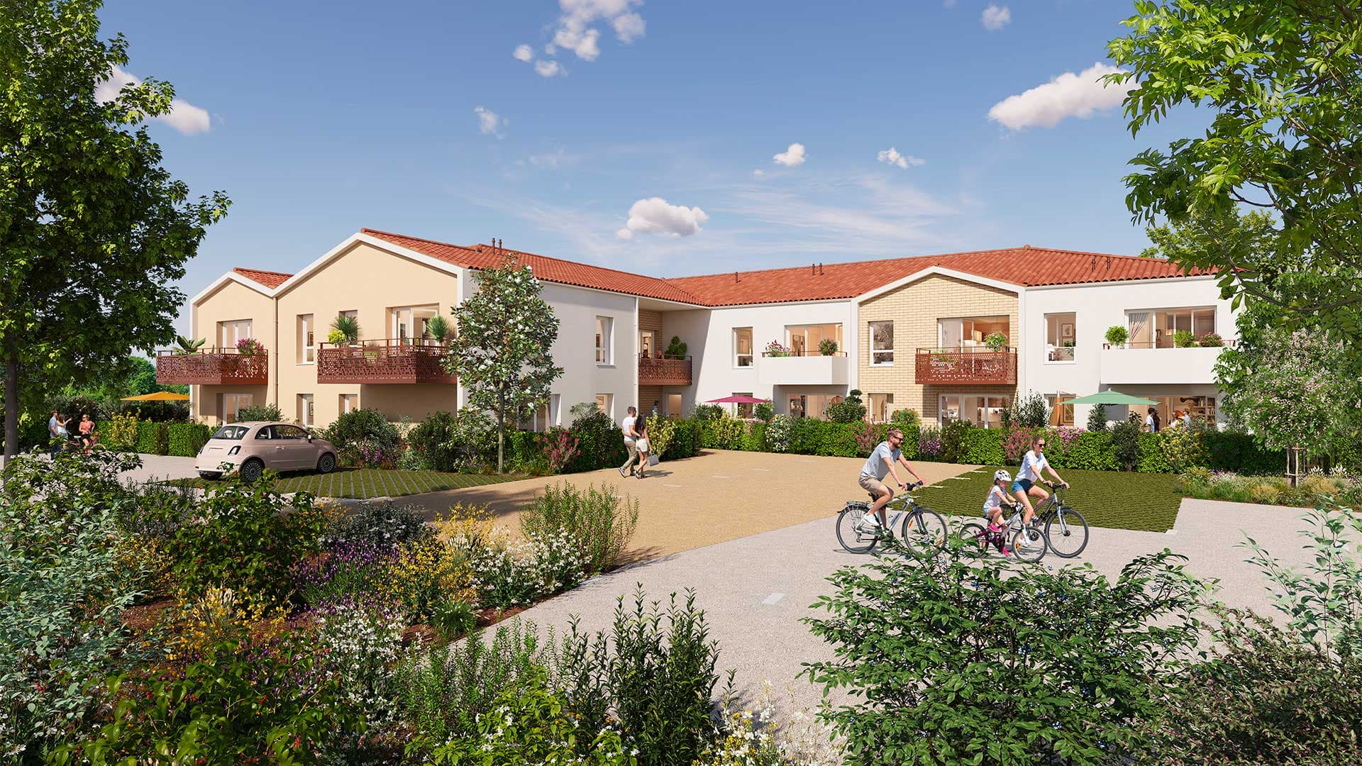 Challans — Au cœur de Challans, cette résidence à l’architecture inspirée du patrimoine vendéen s’intègre harmo... - photo 3