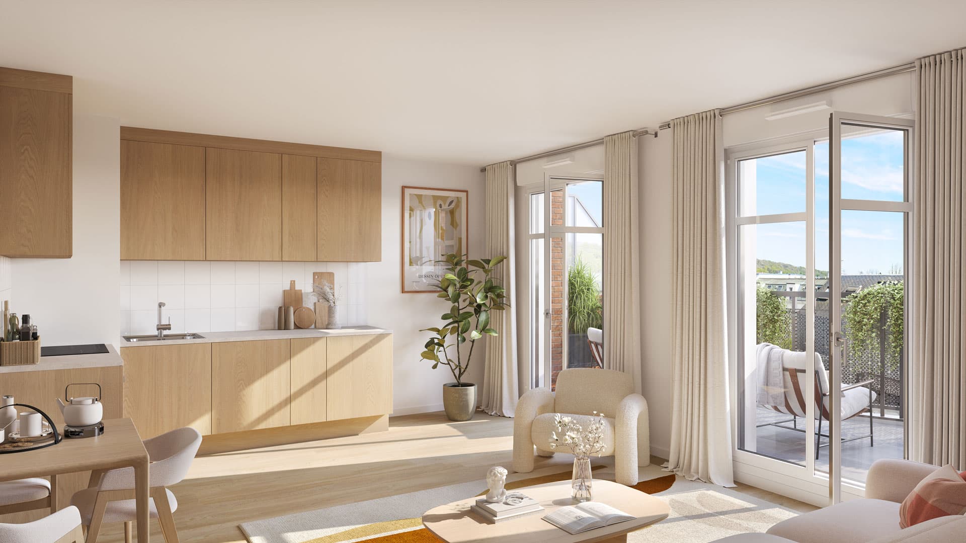 Orsay — Au cœur d’Orsay, une nouvelle résidence propose un cadre de vie privilégié associant praticité et dy... - photo 4