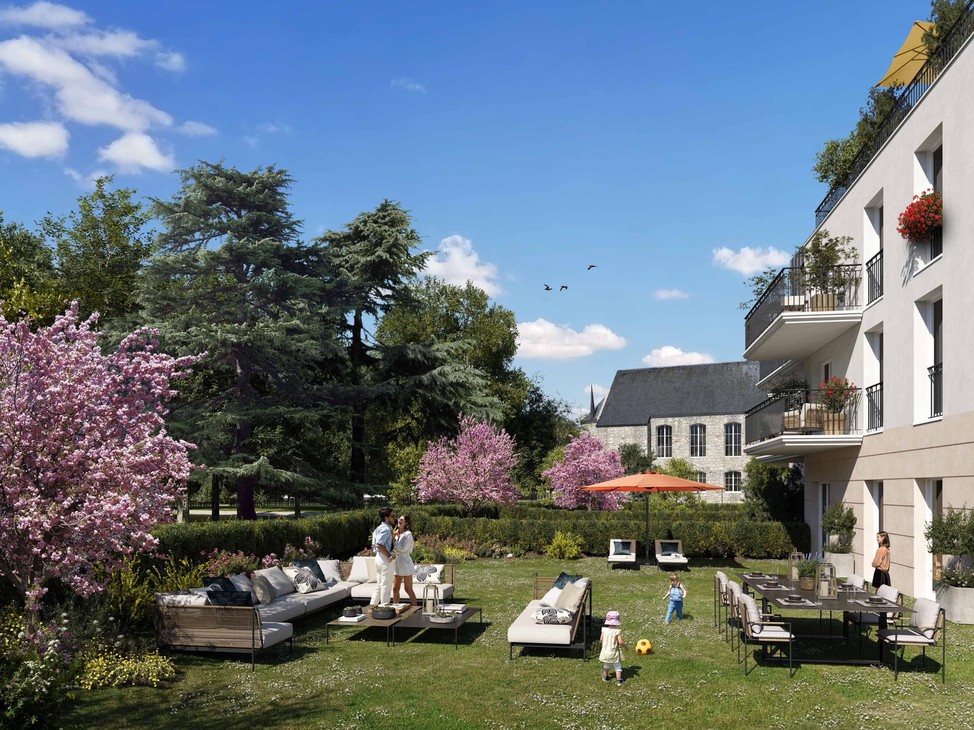 St Jean de la Ruelle — Située en plein cœur de la ville, cette nouvelle résidence s’intègre harmonieusement dans un environ...