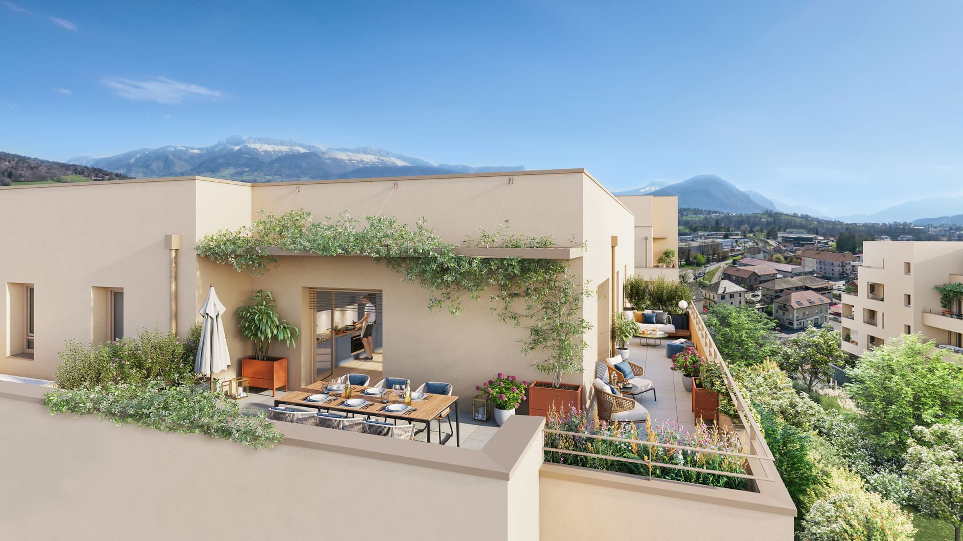 Annecy — Située à quelques minutes du centre d’Annecy, cette résidence prend place au sein du quartier durabl...