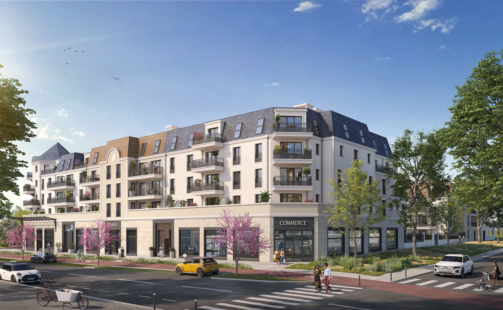 Goussainville — Située au cœur d’un nouvel écoquartier à Goussainville, cette résidence met en valeur une architectu...