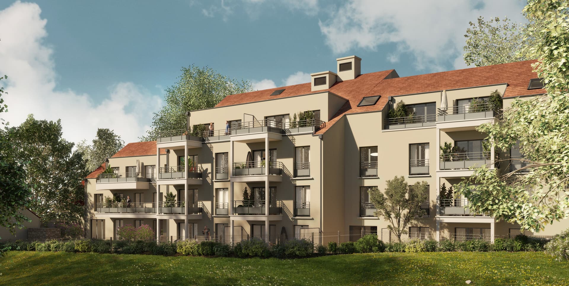 Plaisir — Au cœur du centre historique, une nouvelle résidence à taille humaine s'installe dans un environneme...