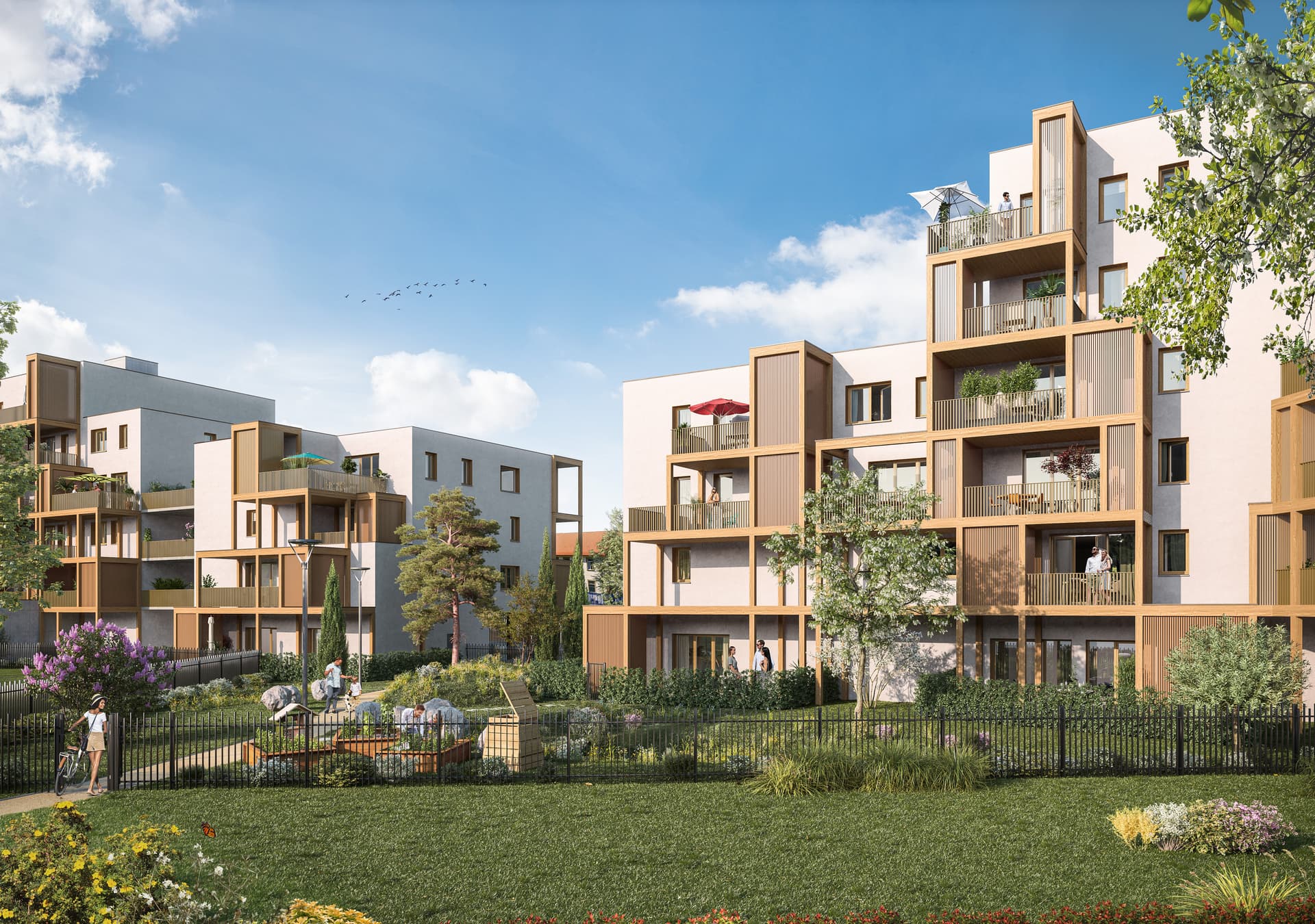 Strasbourg — Située dans le quartier du Neuhof, en pleine évolution, cette nouvelle réalisation s’intègre harmoni...