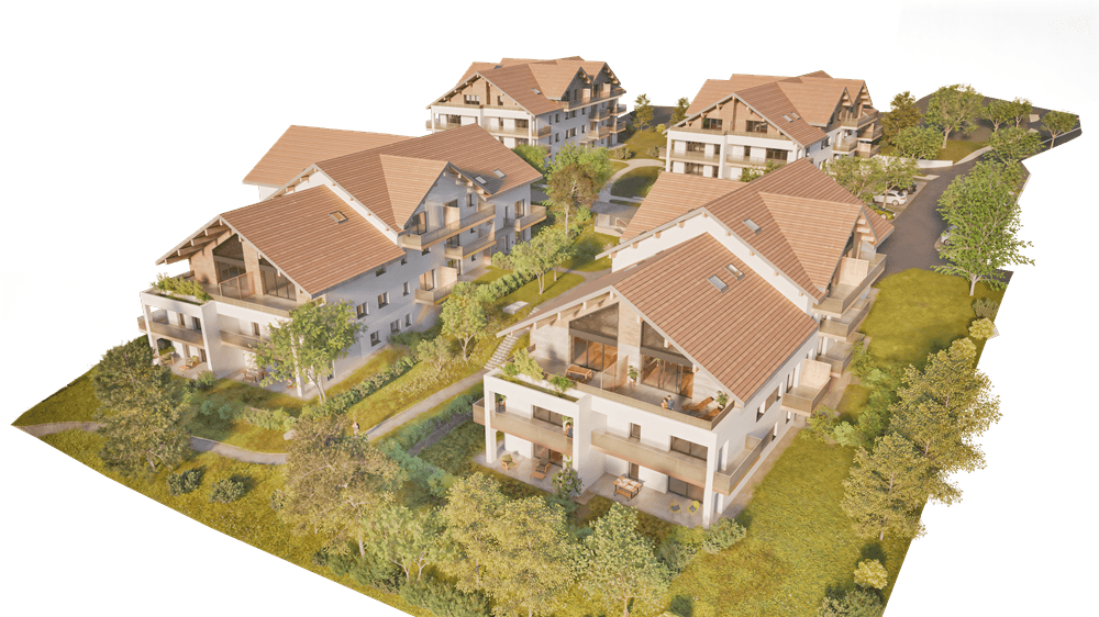 Poisy — Située au cœur de Poisy, cette nouvelle résidence séduit par une architecture contemporaine et épuré...