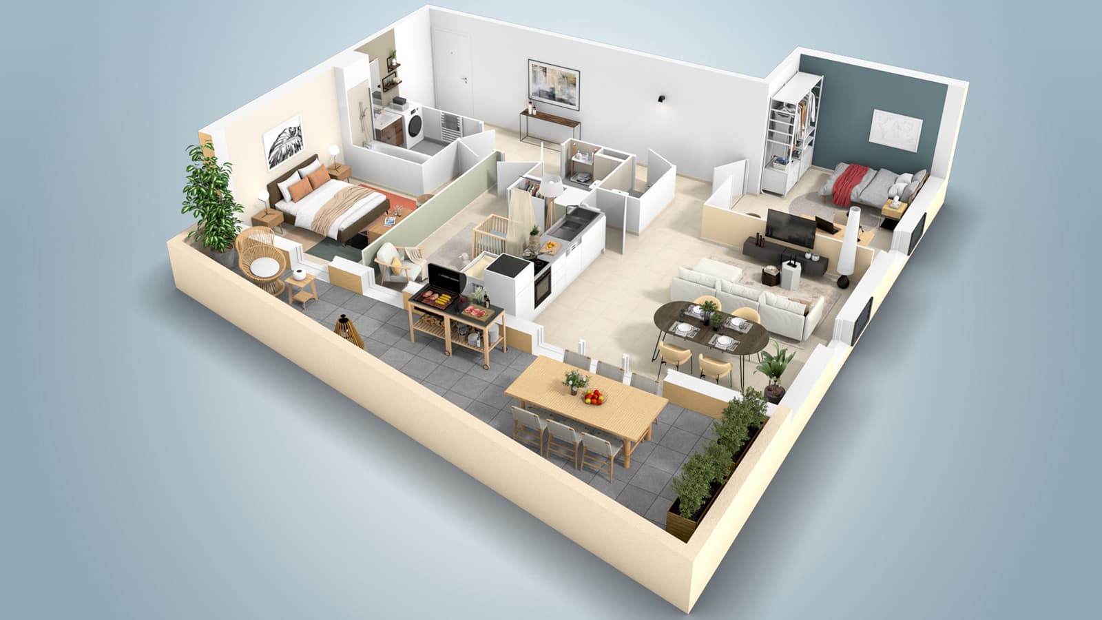 Agde — Située dans un environnement urbain dynamique, cette nouvelle réalisation propose une sélection d’ap... - photo 3