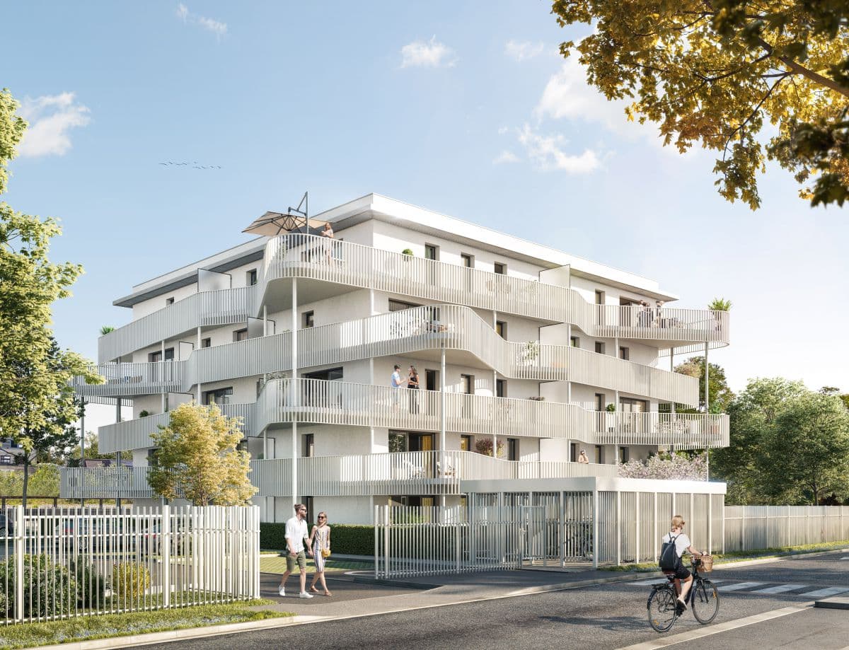 Arques — Située en bordure du canal de Neufossé, cette résidence contemporaine propose des appartements spaci...