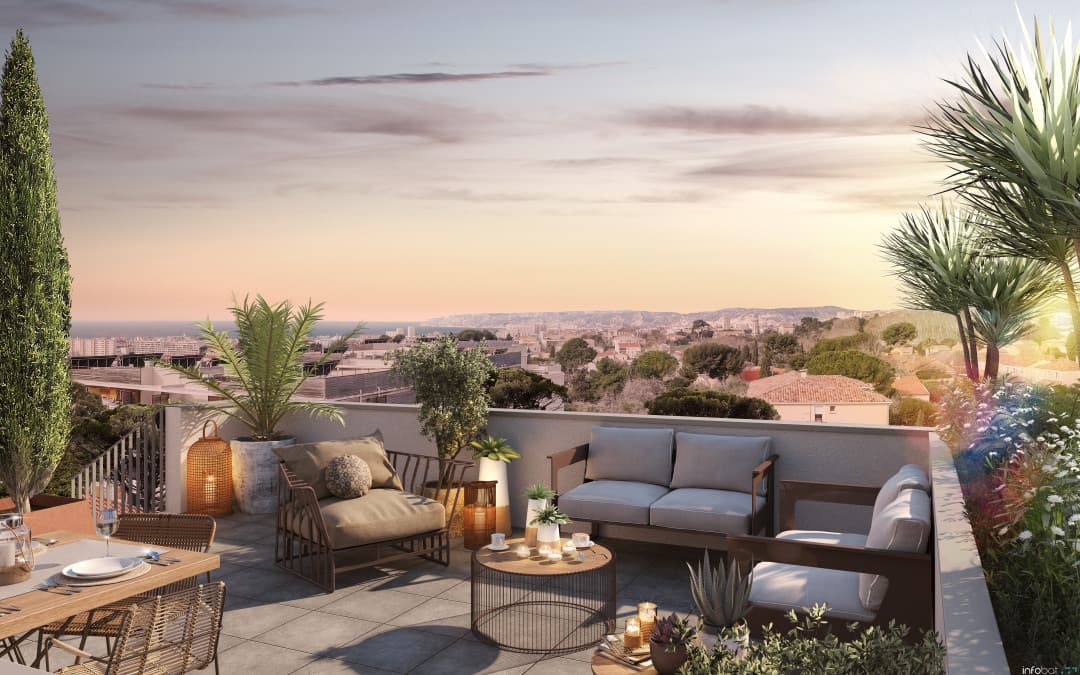 Marseille — Située au pied du Massif de l’Étoile, cette nouvelle résidence se distingue par son emplacement priv...