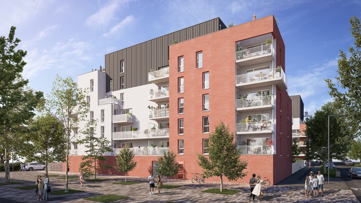 Béthune — Située à Béthune, cette nouvelle résidence propose un ensemble de 40 appartements allant du studio a...
