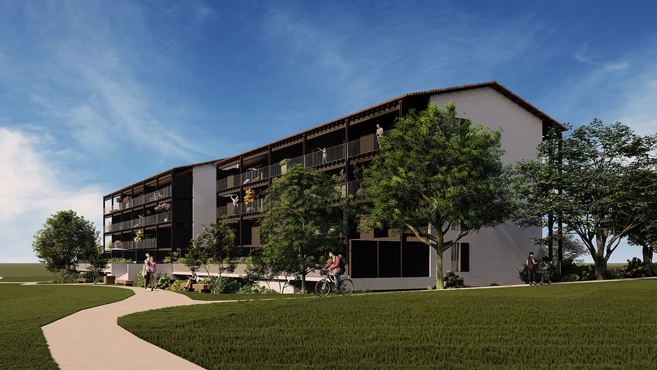 Ondres — Située au cœur de l’écoquartier des 3 Fontaines à Ondres, cette résidence propose des appartements d...