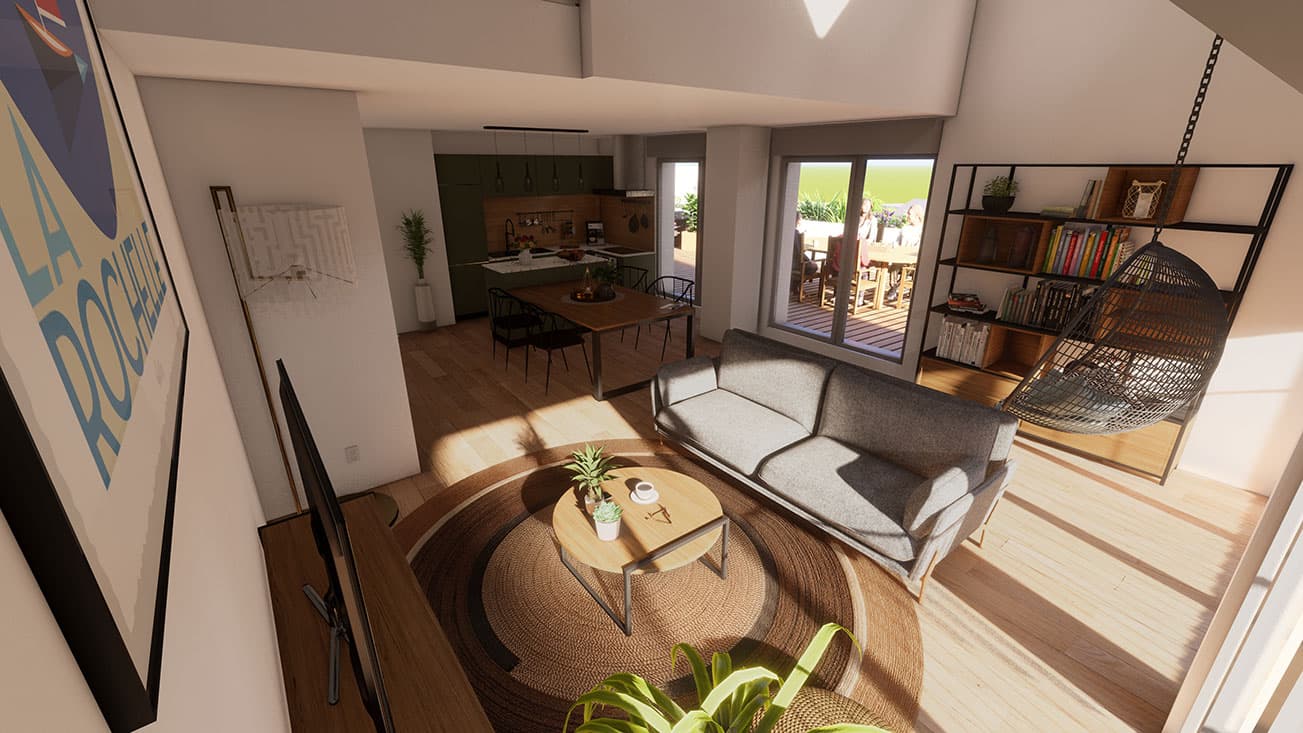 la Rochelle — Implanté dans le quartier prisé de La Genette à La Rochelle, ce projet résidentiel se distingue par ... - photo 2