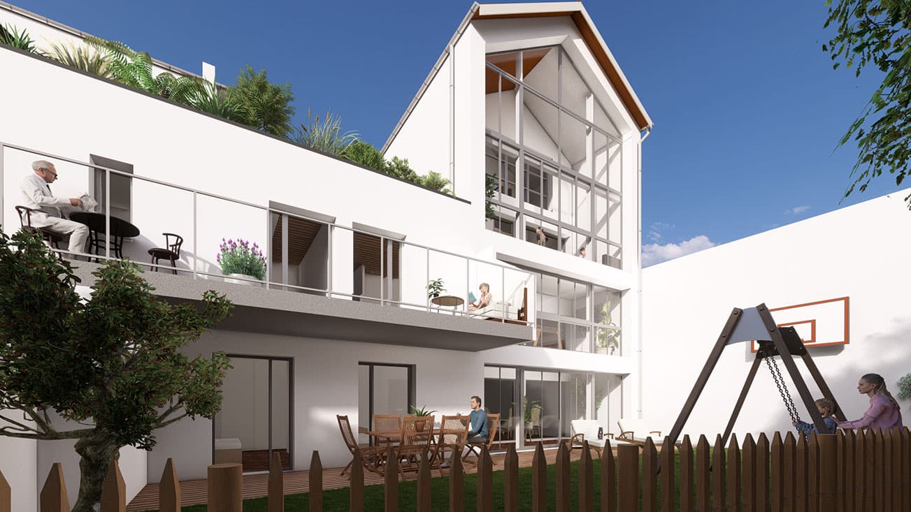 la Rochelle — Implanté dans le quartier prisé de La Genette à La Rochelle, ce projet résidentiel se distingue par ... - photo 4