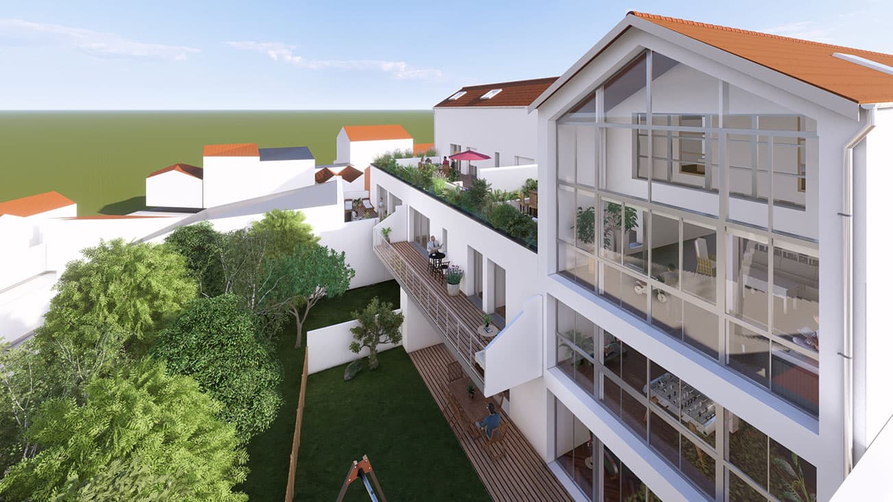 la Rochelle — Implanté dans le quartier prisé de La Genette à La Rochelle, ce projet résidentiel se distingue par ... - photo 7