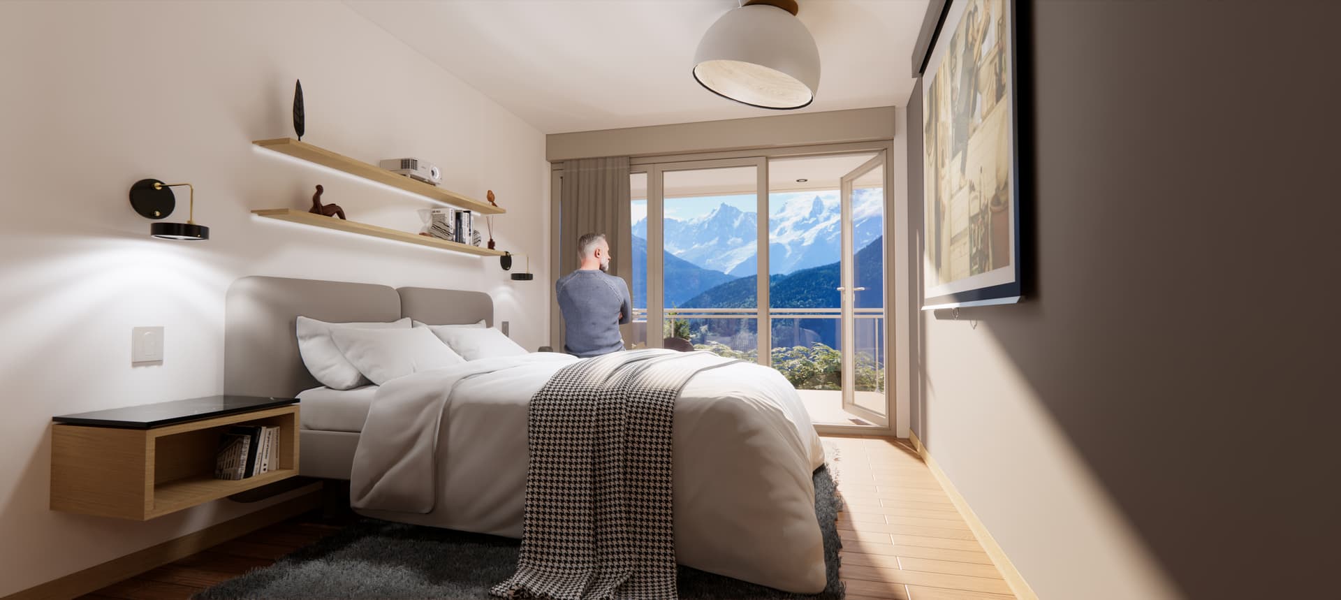 Passy — Située à Passy, cette nouvelle réalisation se distingue par l’harmonie entre un bâtiment contemporai...