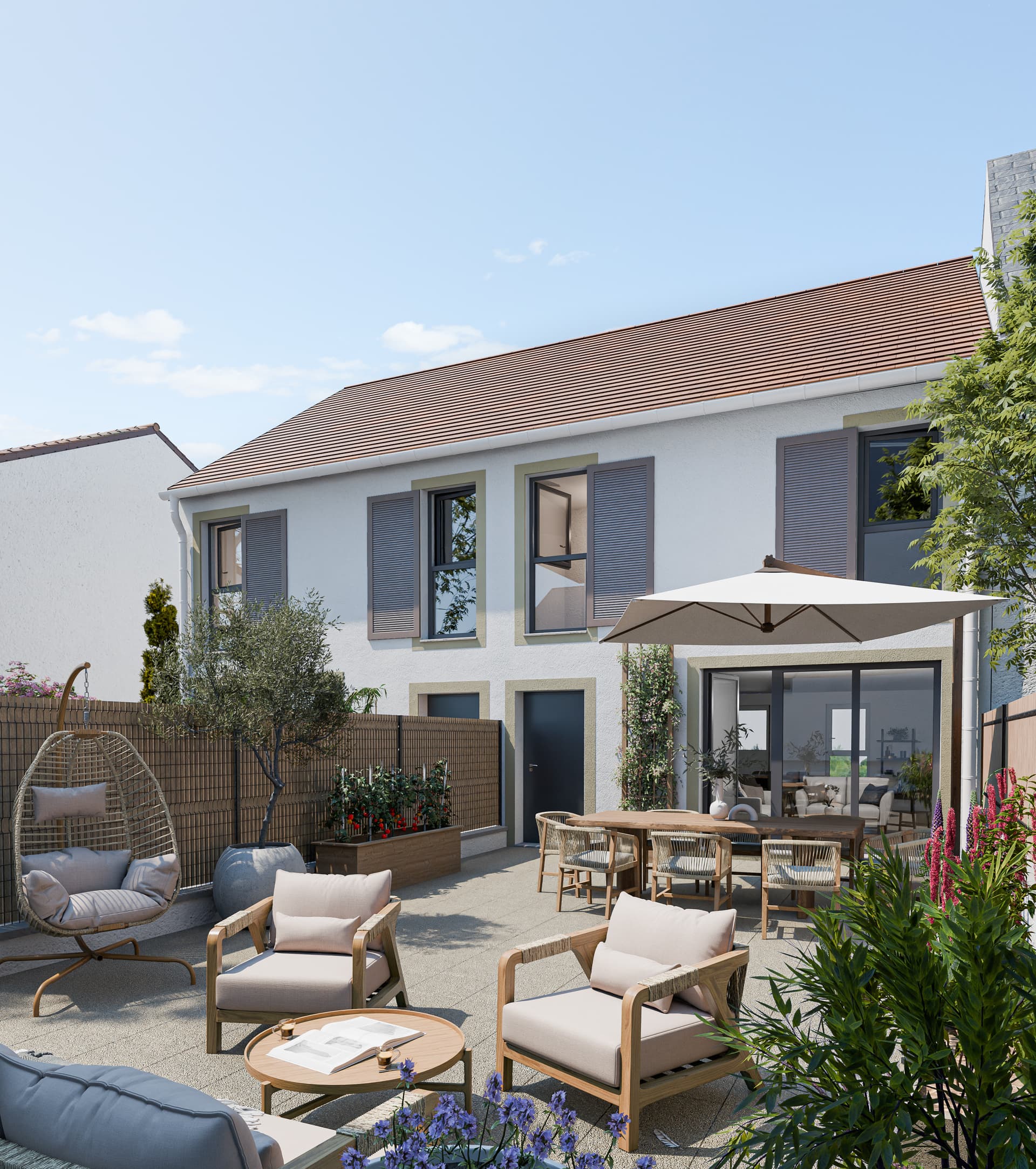 Igny — Au cœur d’un environnement paisible et verdoyant, un nouvel ensemble résidentiel s’intègre harmonieu...