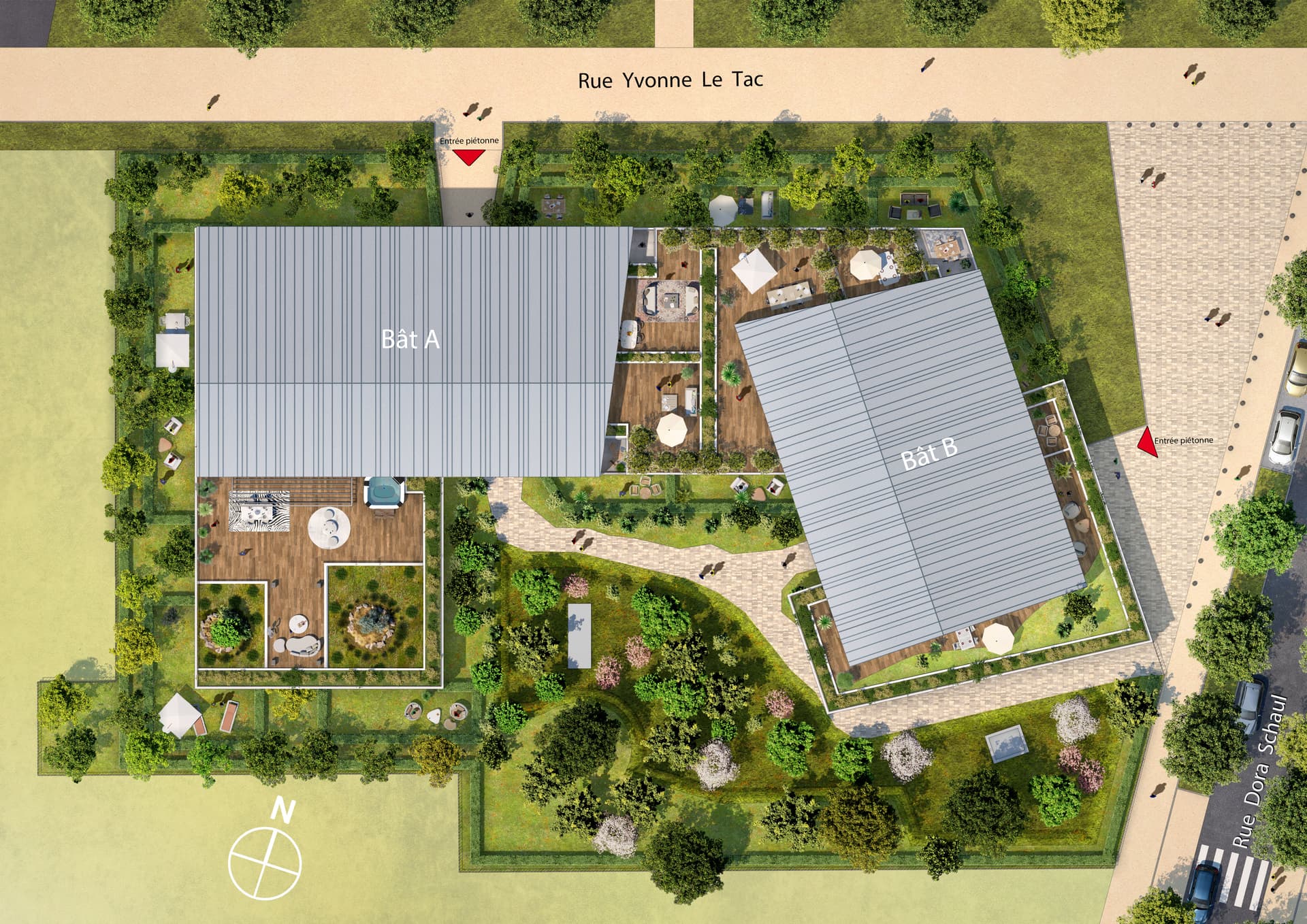 Montpellier — Située à Montpellier, cette résidence contemporaine propose 72 appartements, du studio au cinq pièce... - photo 2