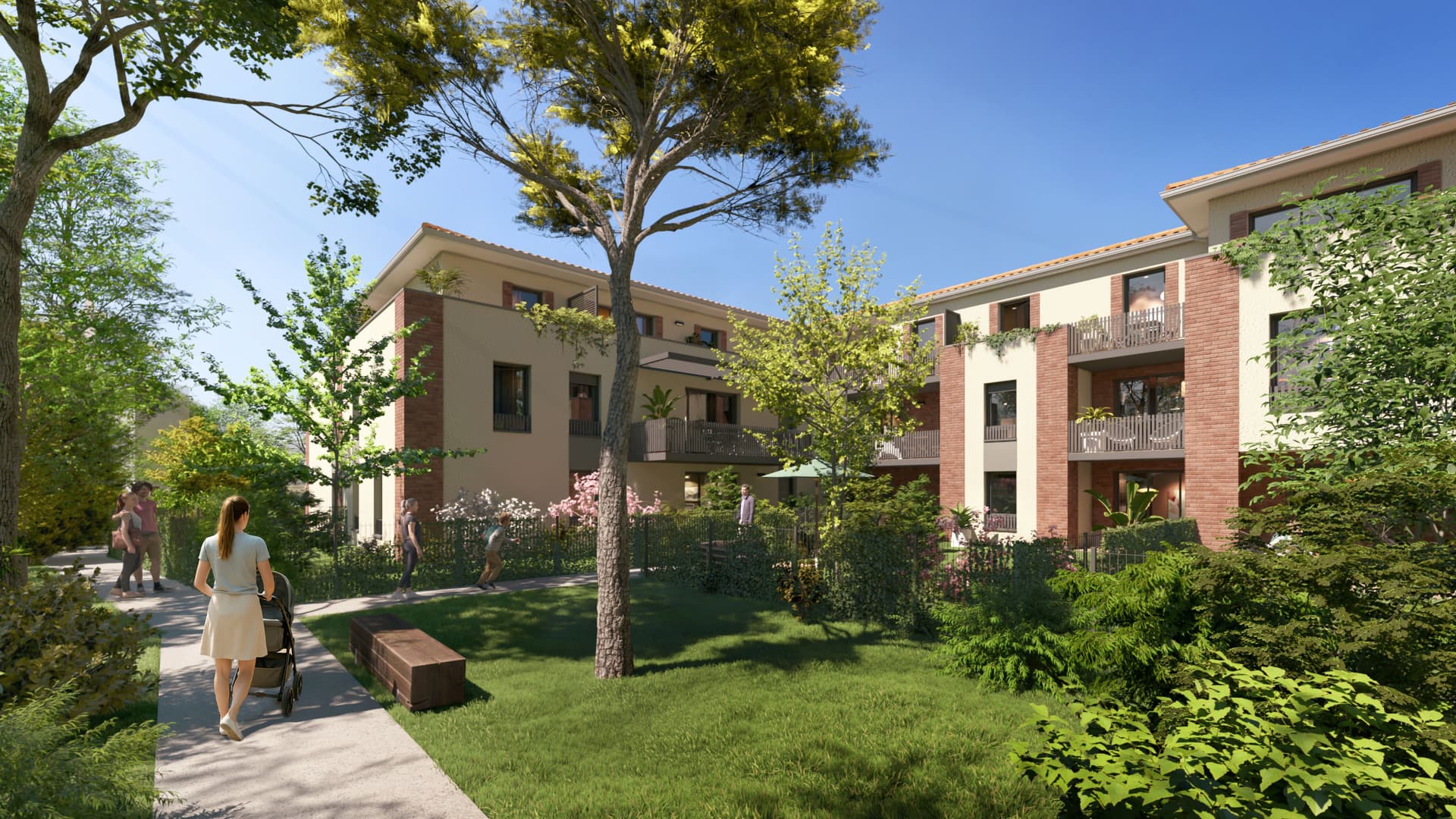 Tournefeuille — Située à Tournefeuille, à proximité immédiate du parc de La Ramée et du chemin du Canal, cette résid...