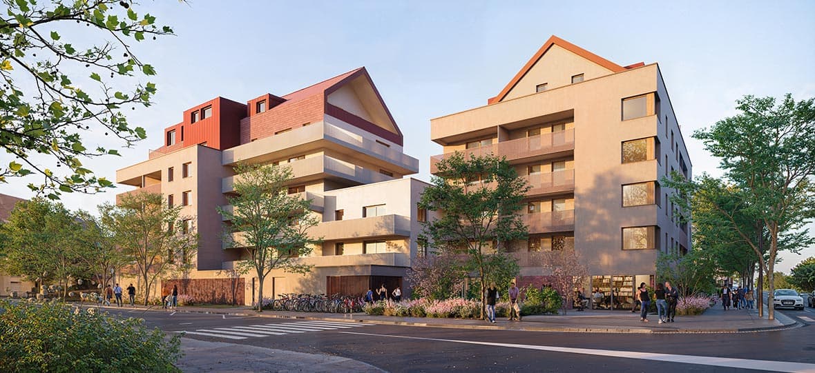 Strasbourg — Située dans un environnement résidentiel calme, cette résidence neuve propose des appartements conte...