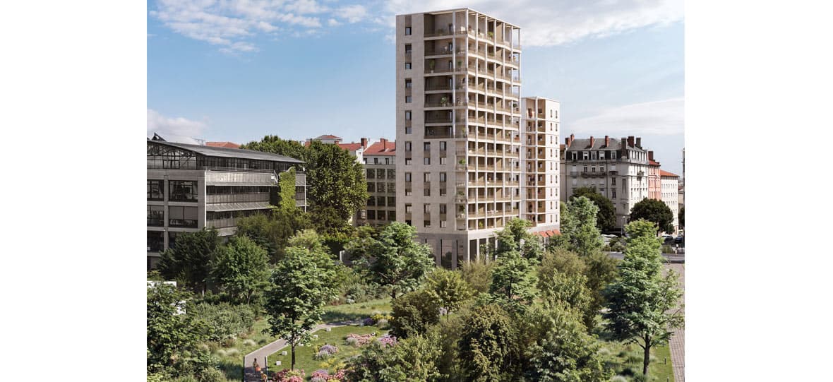 Lyon 7e Arrondissement — Située dans un environnement agréable, cette résidence propose des appartements neufs du deux au tro...
