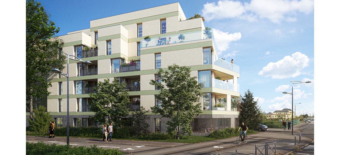 Saint-Jean-de-Braye — Située dans un environnement résidentiel, cette nouvelle résidence propose une sélection d’apparteme...