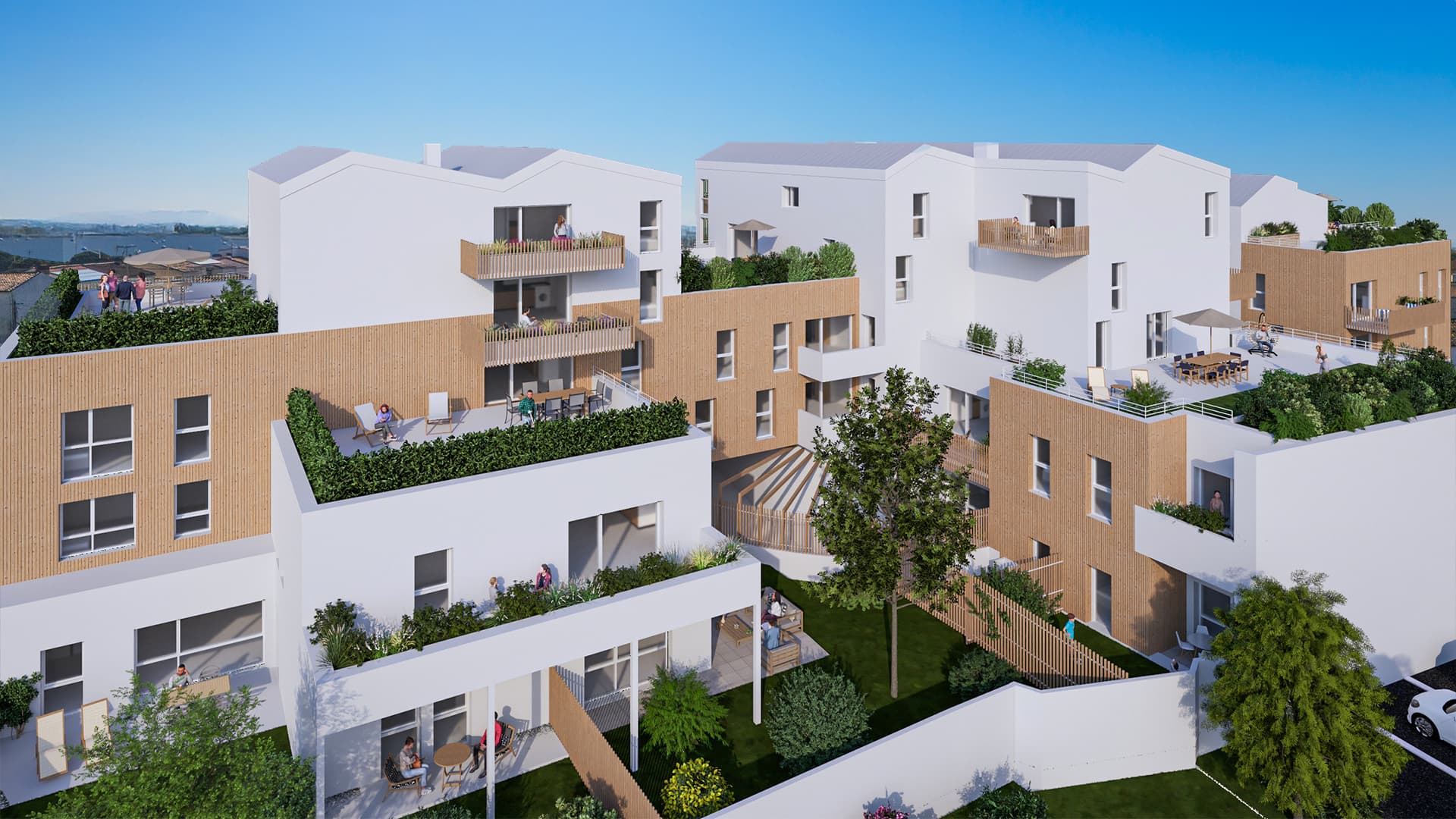la Rochelle — Située dans un environnement agréable, cette nouvelle réalisation propose des appartements contempor...