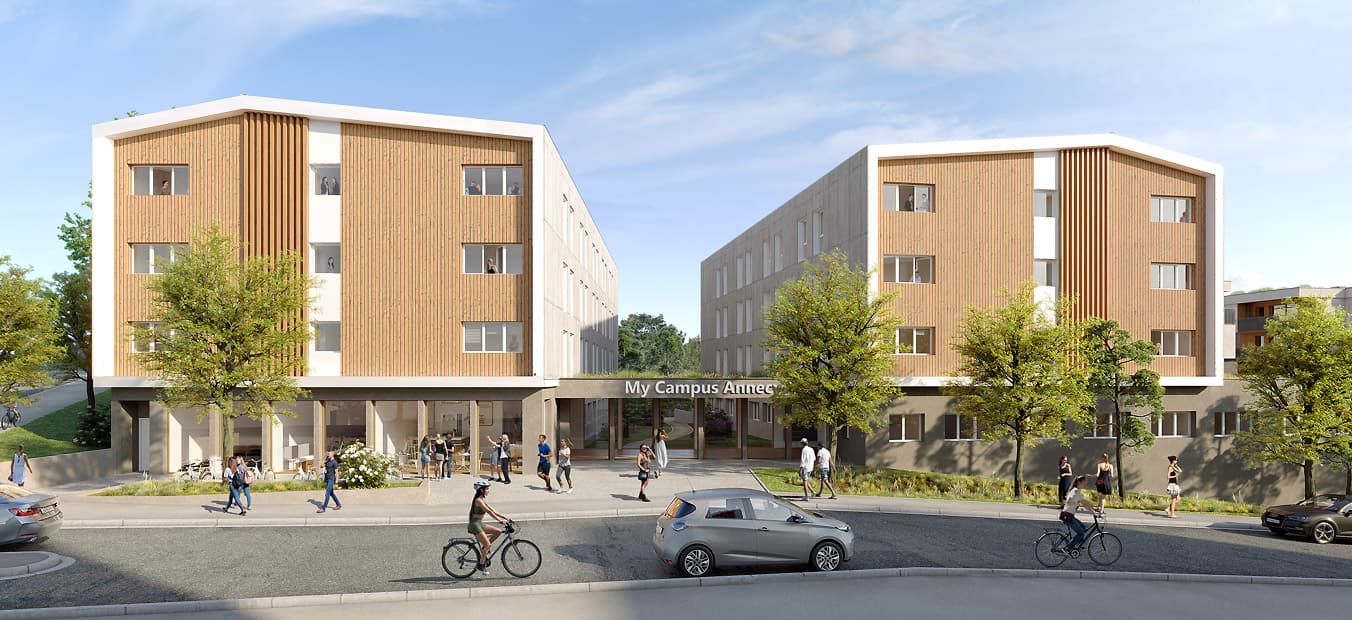 Annecy — Située à Annecy, cette nouvelle réalisation propose des appartements de type T1, pensés pour offrir ...