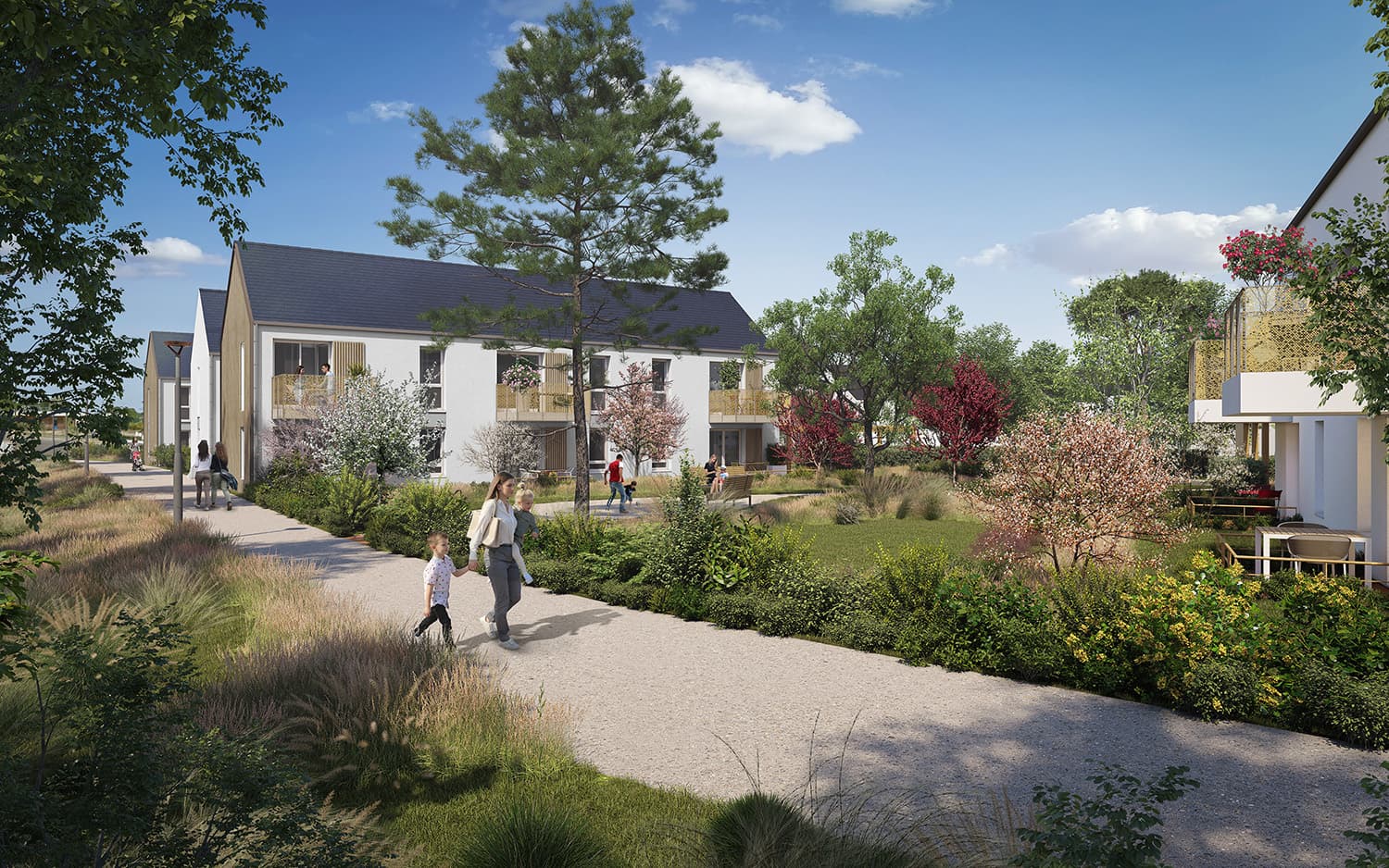 le Mans — Située au sein d’un écoquartier dynamique du Mans, cette nouvelle résidence s’intègre harmonieusemen...