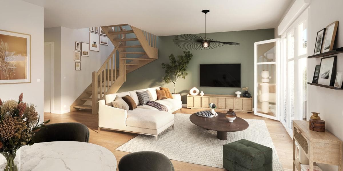 Villeneuve-la-Garenne — Située à proximité immédiate des quais de la Seine et du centre-ville, cette réalisation propose un ... - photo 5