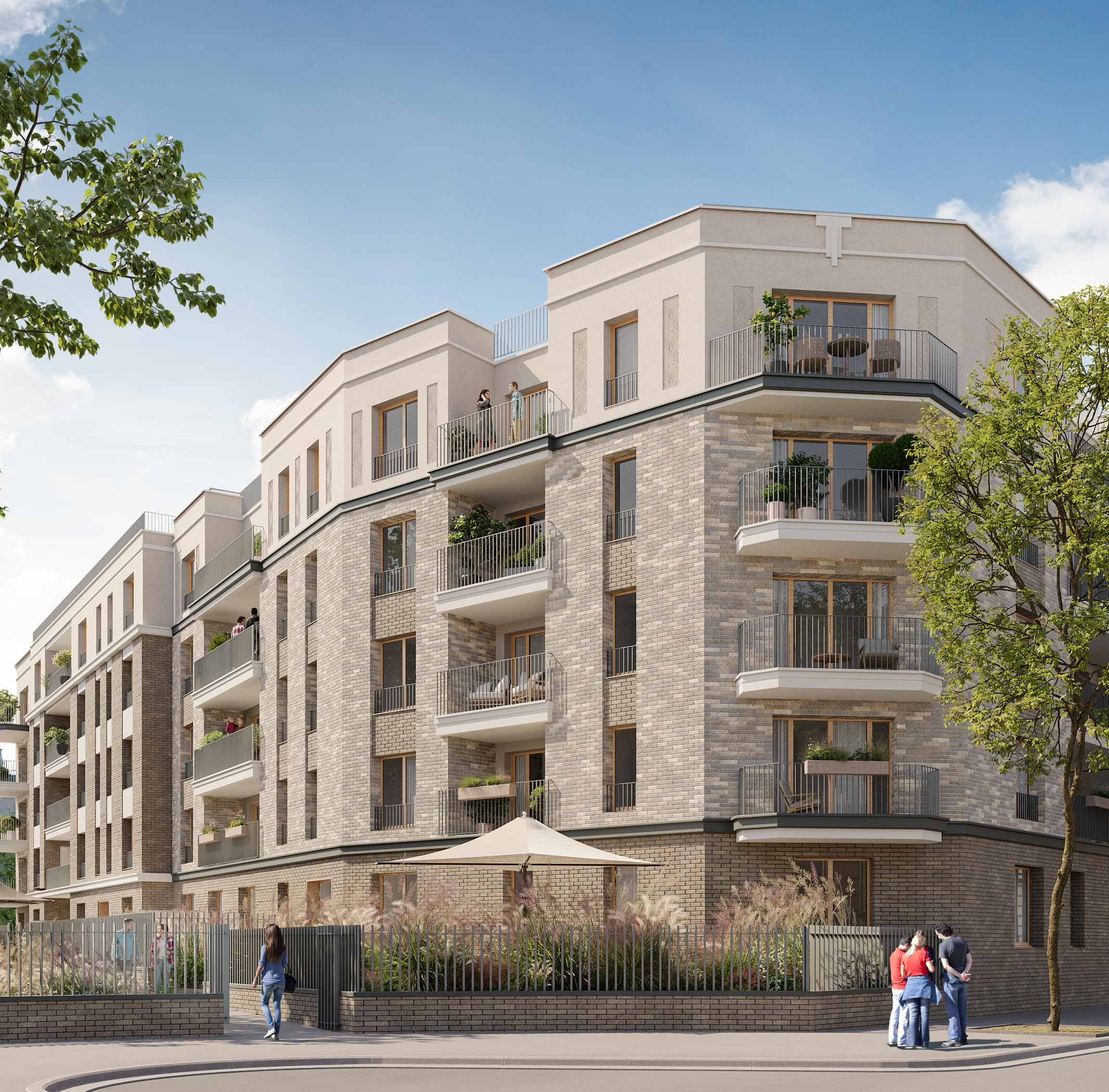 Saint-Ouen-sur-Seine — Située dans un quartier résidentiel paisible, cette nouvelle résidence propose une sélection d'appar...