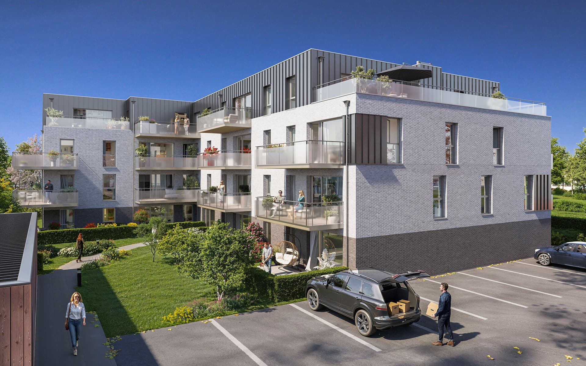 Hazebrouck — Située dans un environnement paisible, cette nouvelle résidence propose une sélection d’appartements...