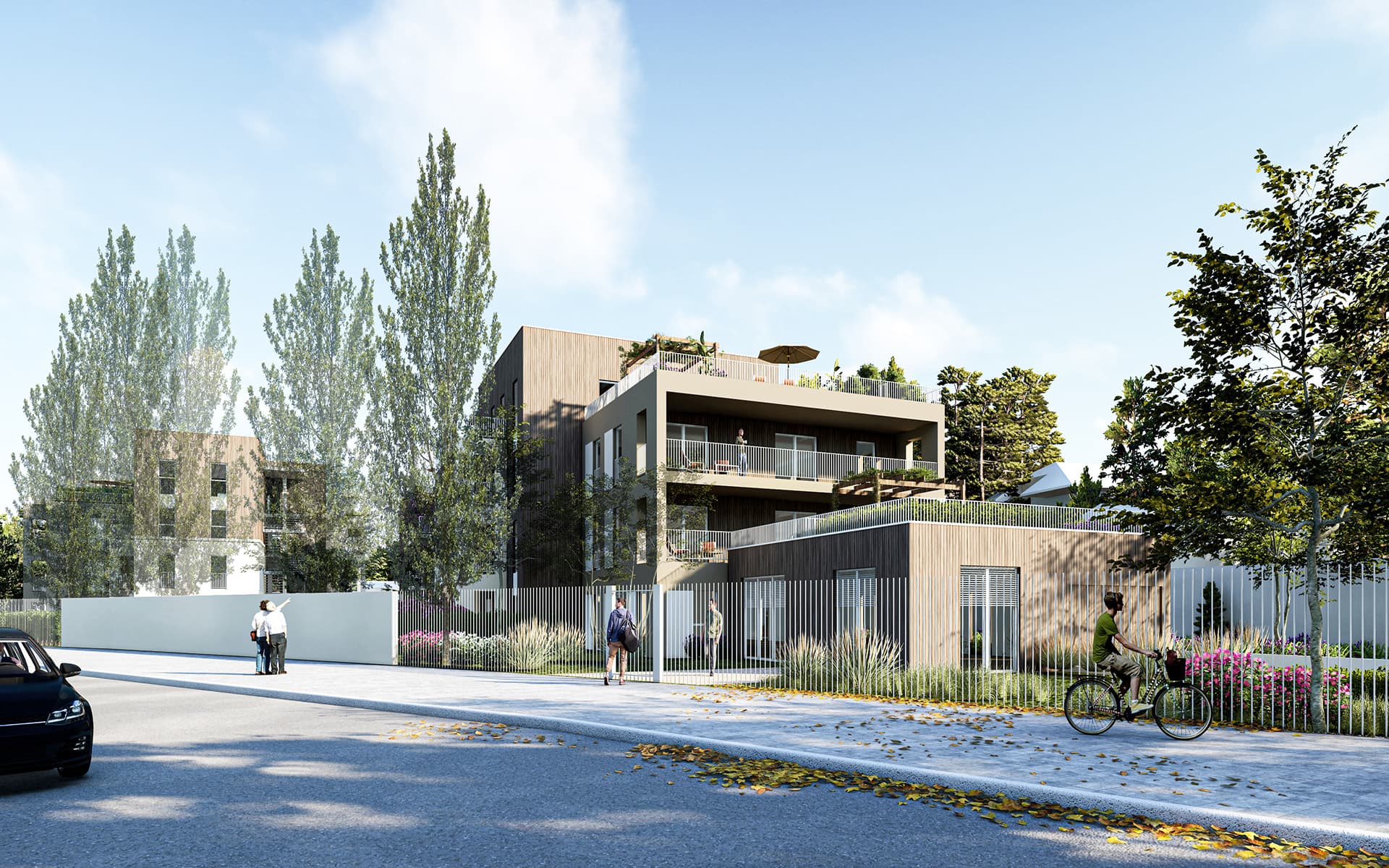 Saint-Genis-Laval — Au cœur d’un environnement boisé soigneusement préservé, cette résidence s’intègre harmonieusement d...