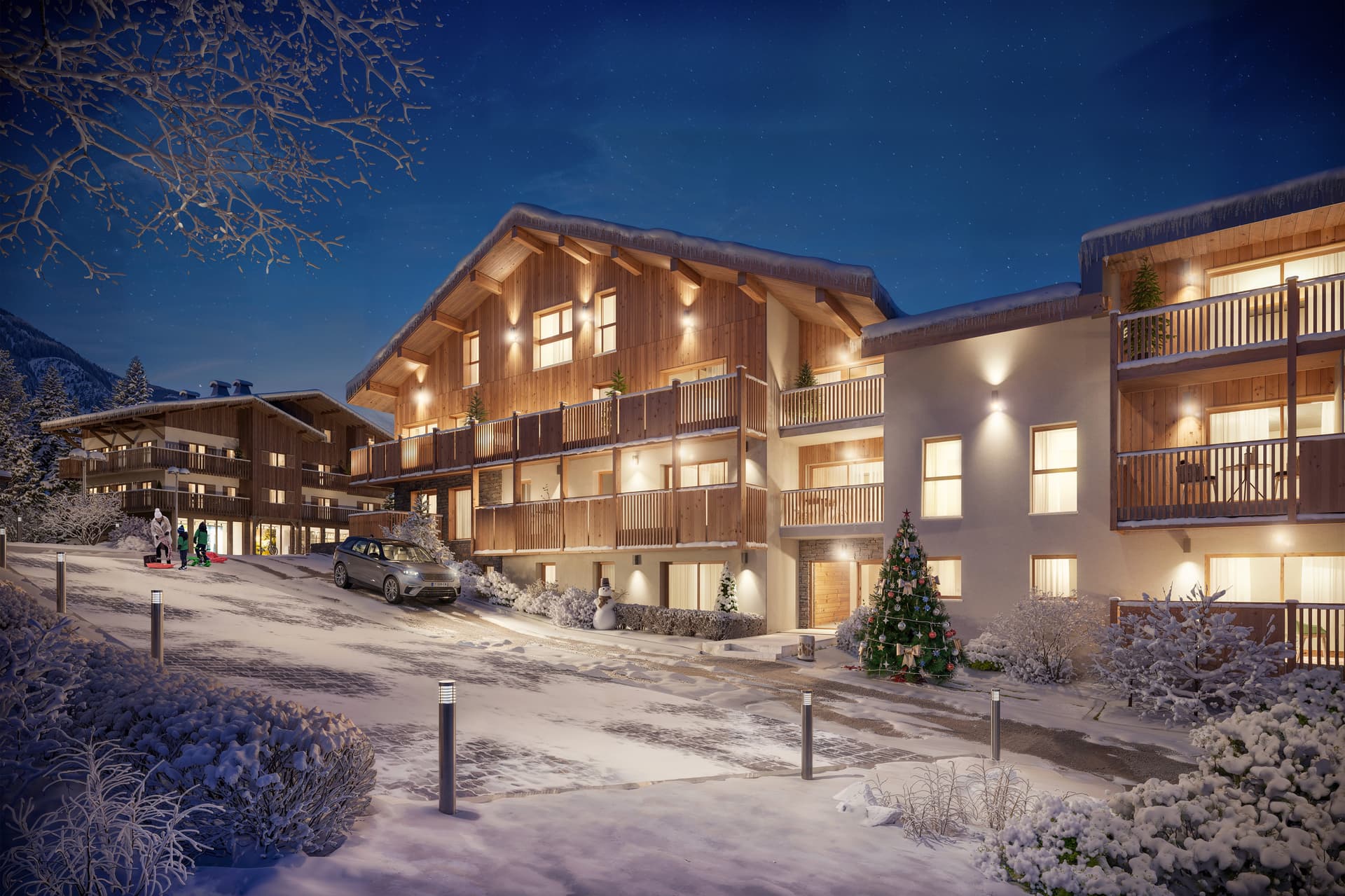 les Houches — Au cœur du village authentique des Houches, cette résidence s’intègre parfaitement dans la vallée de...