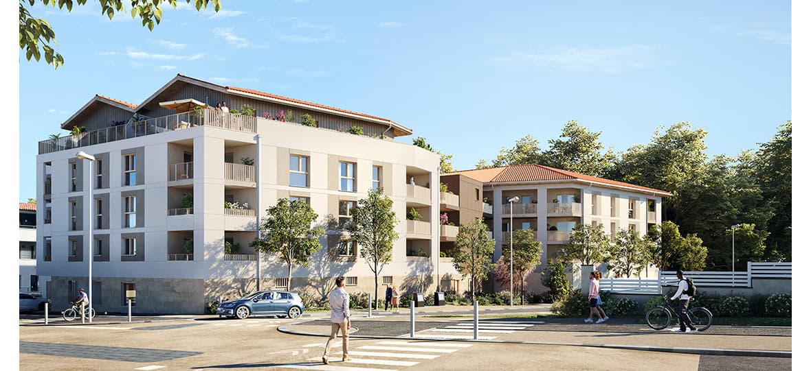 Anglet — À proximité des commodités et offrant un cadre de vie agréable, ce nouveau programme résidentiel pro...